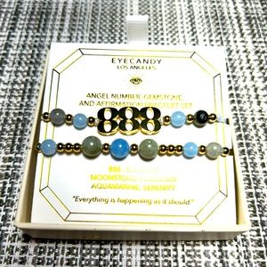 Eye Candy BRAND NEW 2 gold toned adjustable bracelet with stones ❤️ Box included
